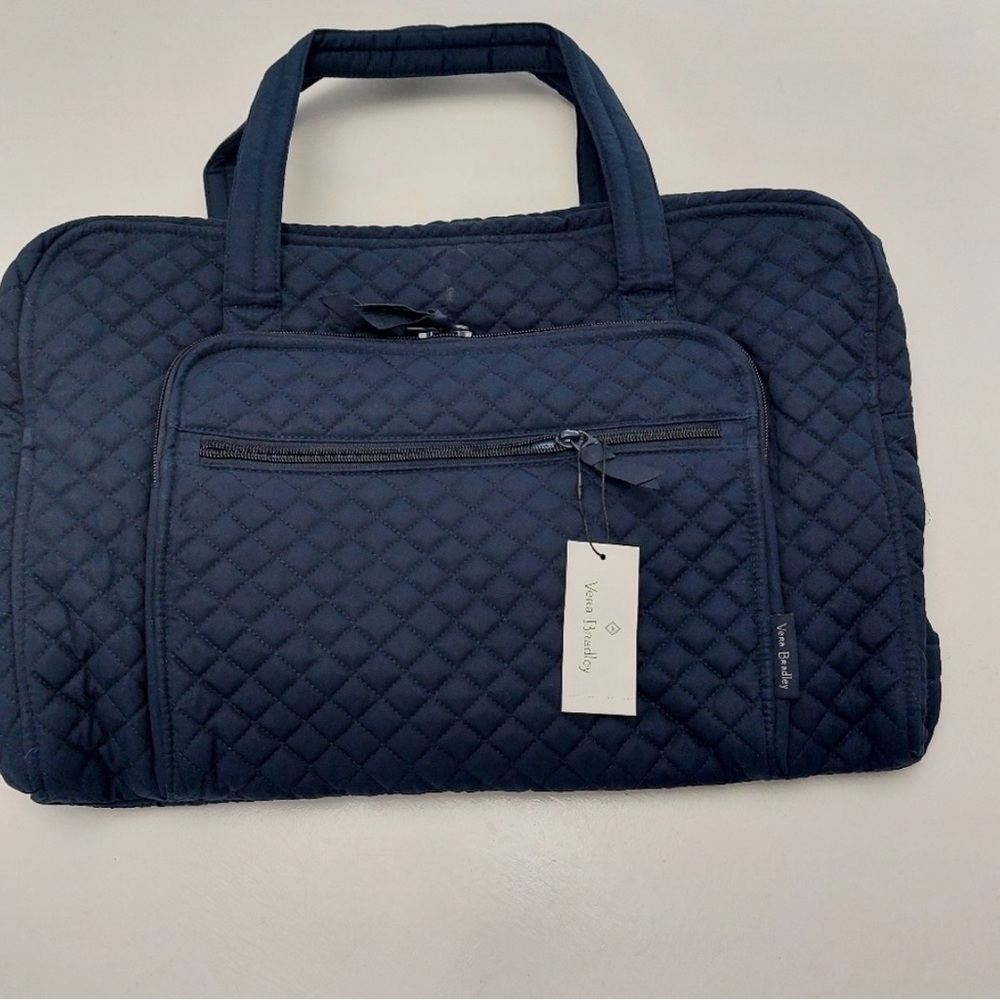 Vera Bradley Weekender Classic Navy